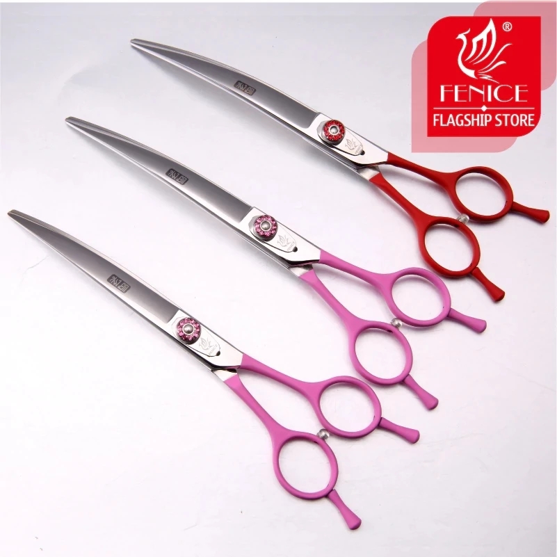 Grooming Scissors - Ciseaux courbés professionnels Fenice JP440C pour