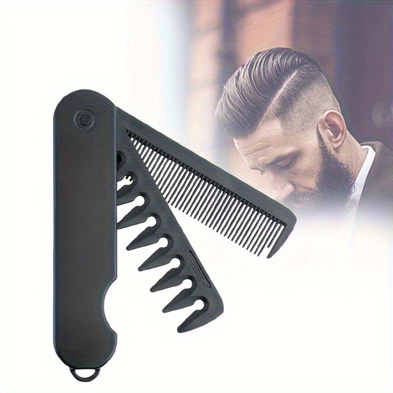 Beard Oil - Peignes de poche pliables multifonctionnels, peigne