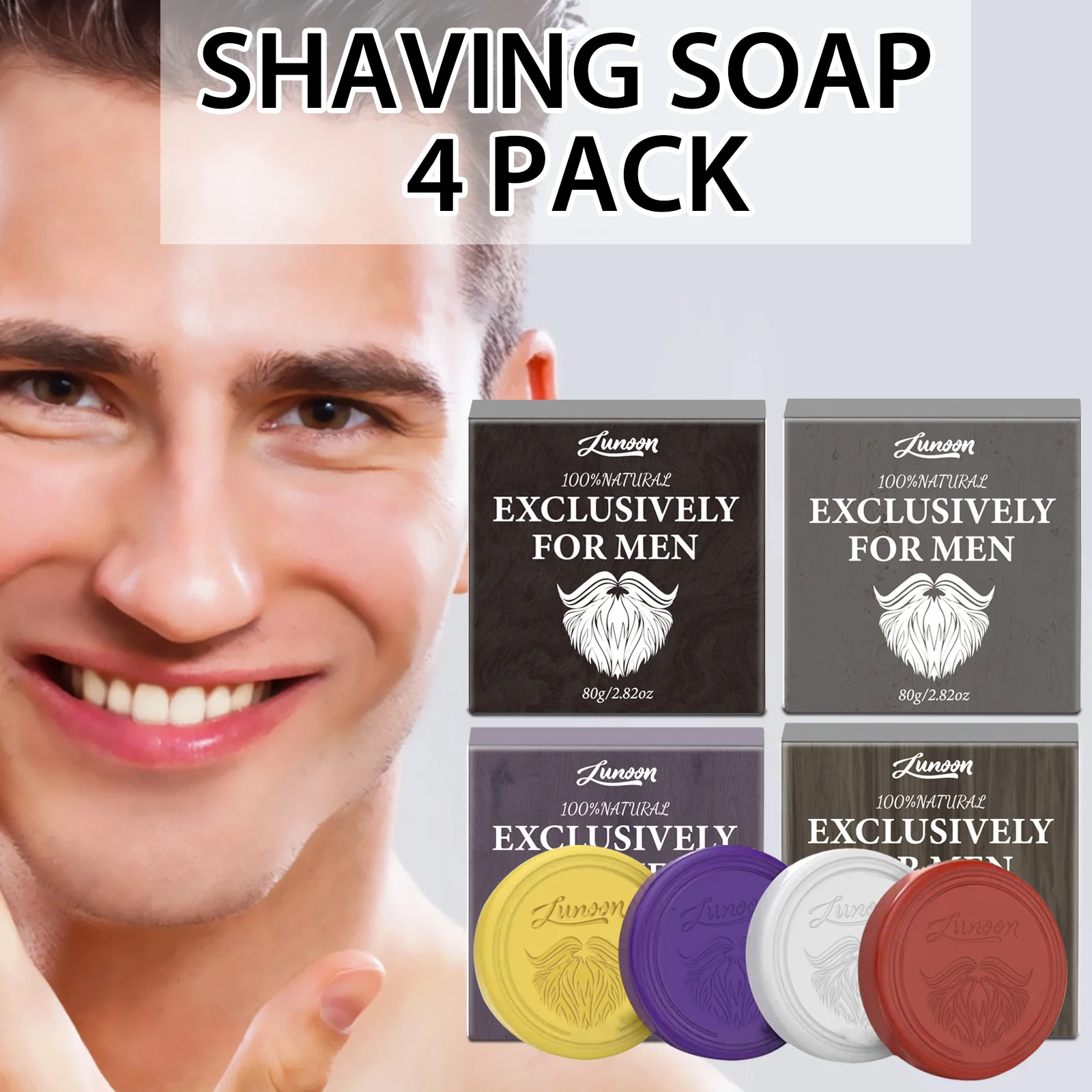 Shaving Cream - Savon à raser pour homme, 4/1