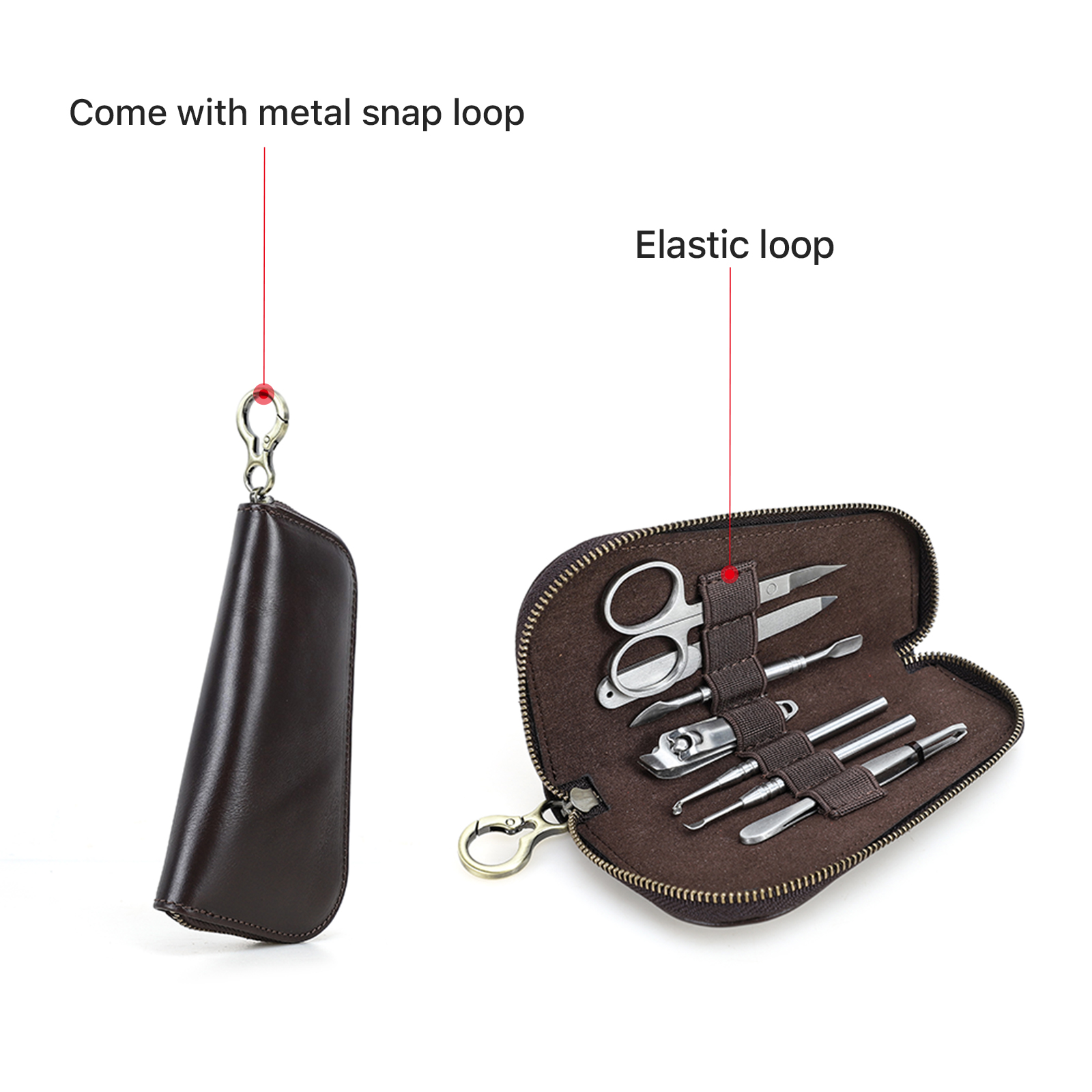 Étui de voyage en cuir véritab - Grooming Scissors avis et prix