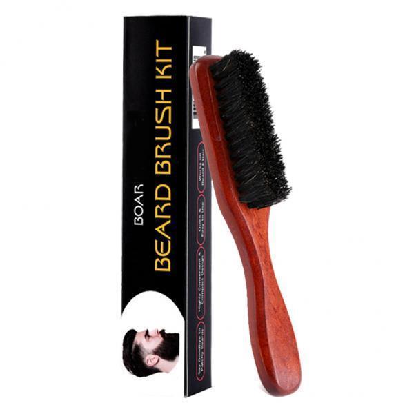 Brosse à barbe en bois à long  - Mens Grooming Travel Kit avis et prix