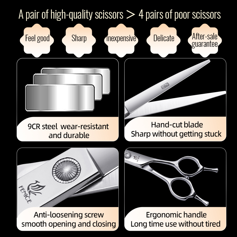 Fenice 6//6.5/7/7.5 pouces pro - Grooming Scissors avis et prix