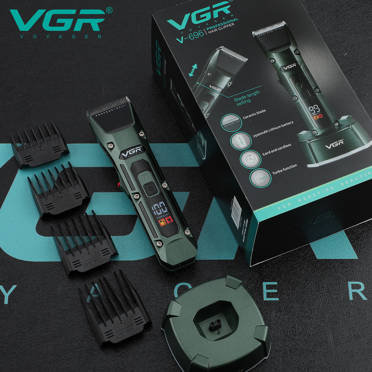VGR V-696 nouveau métal popula - Electric Shaver Rotary avis et prix